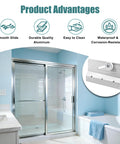 Four Pack Frameless Shower Door Roller Top Bracket Assembly Three Quarter Inch Round Wheel With Ball Bearings Extruded Aluminum Chrome Finish Replacement Hardware Kit For Glass Sliding Doors installed on shower