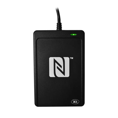 Black USB NFC Go To Reader And Writer For Windows Mac Linux with PC Link and Card Emulation, NFC Forum Certified
