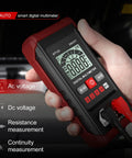 Smart Automatic Digital Multimeter 2000 Count With Non Contact Voltage Tester in hand showing backlit display and test leads