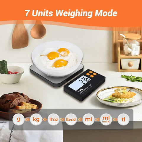 Wireless Kitchen Scale With Detachable Remote Display, 33Lb High Precision Digital Scale With 1g/0.1oz Readout in use