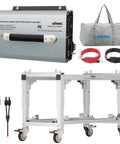 Total Game Changer Off Grid Solar Kit Packing 2200 Watt Inverter With 20A PWM Controller And Foldable Battery Rack with cables