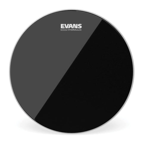 Hydraulic Two Ply 10 Inch Tom Drum Head With Oil Layer For Fat Short Rock N Roll Tone And Suppressed Overtones Black Finish For Studio And Live Drumming