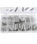 Top Tier 200 Piece Steel Spring Assortment Kit With 20 Different Sizes For Home Repairs Heavy Duty Metal Springs Essential Tool For Pros And DIYers in plastic case