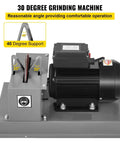 Rock Solid 500W Bench Grinder With 7 Inch Wheel For Sharpening Lawnmower Blades Knives And Scissors Adjustable Angle Rotary Table Sander.