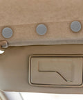 Roof Headliner Repair Pins Set 50 Pieces Gray Flannelette Interior Ceiling Fabric Fix For Sagging Convertible Tops And Automotive Trim Restoration Easy DIY Install installed in car interior.