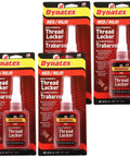 Red High Strength Thread Locker For Large Bolts And Fasteners, Permanent Lock, No Nonsense Anaerobic Adhesive, 0.81 Oz Bottle, 4 Pack