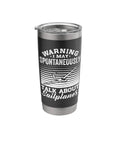 Insulated Stainless Steel Tumbler For Sailplane Pilots And Glider Fans Soaring Sky Aviation Gift Durable Cup For Coffee Or Tea Perfect For Aviation Lovers And Flight Hobbyists with sailplane design.