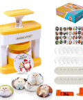 DIY Button Maker Kit With 55 Mm Pin Badges, includes badge maker machine, 48 button parts and print images, circle cutter and gift box