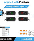 No Fluff Garage Door Safety Sensor Replacement Kit For 41A5034 Beams Works With Chamberlain LiftMaster Sears Kit and Components