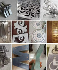 Metal cutouts and designs from Rock Solid 5 Axis Cnc Water Jet Cutter Built Like A Tank Delivering Laser Precision.