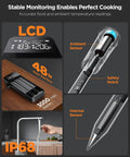 Features of Dual Probe Smart Wireless Meat Thermometer With Bluetooth And WiFi Digital Oven Thermometer With 1.8°F Accuracy