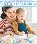 Mother and daughter using Times Table Flash Cards 0 Through 12 Pack Of 15 With Durable Laminated Cards at home
