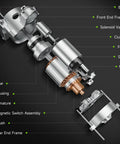 12V PMGR Marine Starter For Volvo Penta Engines 4.3L 5.0L 5.7L 6.2L 7.4L 8.1L 8.2L V6 V8 CW Rotation 11 Teeth Fits 1996-2007