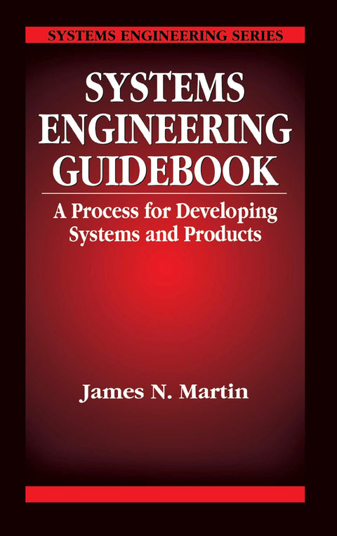 Systems Engineering Guidebook digital ebook on a red gradient cover by James N. Martin