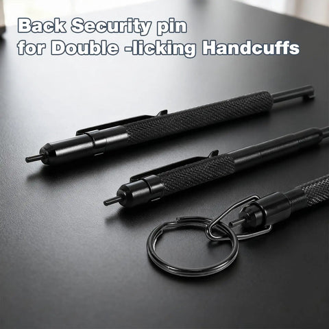 Set Of 3 Universal Handcuff Keys, Durable Pocket Keychain Cuff Key Kit With 5.1 Inch, 4.75 Inch And 3.6 Inch Sizes For Pros, Training And Emergency Use