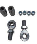Heavy Duty 7/8 By 3/4 Inch Heim Ball Joint Kit featuring left and right threads, spacers, jam nuts, and tube adapters.