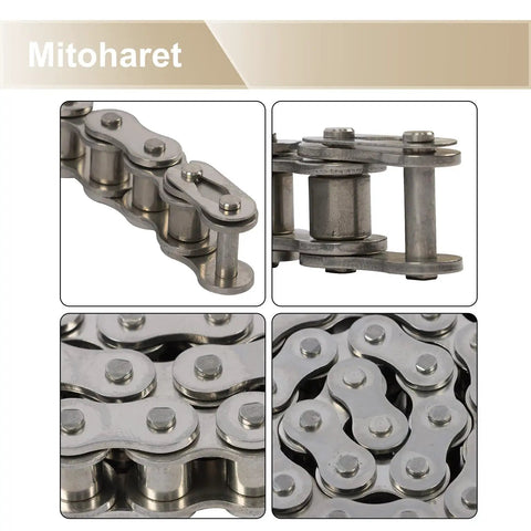 Heavy Duty 60ss Roller Chain Kit With Connecting Links For Mining And Agriculture Easy Install Quick Replacement Good Transmission Performane steel chain close-up