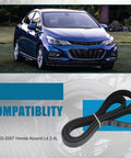 Top Notch Remax Serpentine Drive Belt Fits Honda Accord 2003 Through 2007 2.4L L4 Engine shown with car compatibility.