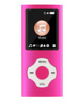 All In One Portable Music Player With 32GB Micro SD 1.8 Inch Screen FM Radio Recording E Book Photos And Video Pink Front View