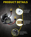 Bright LED License Plate Lights For Dodge Ram Pickup 1994-2001 1500 2500 3500 Pack Of 2 Replacement Tag Lamp Assembly High Power 18 SMD Chips White Beam details