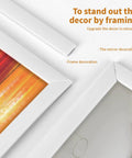 Peel And Stick White Molding Trim For Walls And Borders Flexible Self Adhesive Edging For Window Frames And Backsplash Tiles 30 Ft Roll Heat And Water Resistant showcased as frame decor