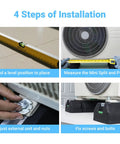 Installation steps for Heavy Duty Anti Vibration Floor Mounting Base Kit for Mini Split Air Conditioning Systems.