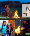 4 Pack Ferro Rod Fire Starter Kit with Paracord Handle Flint and Steel 6 in 1 Survival Tool used for camping and hiking