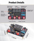 Hands On DIY Digital Voltmeter And Ammeter Soldering Practice Kit With LED Display For Beginners Teens And Adults diagram