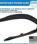 Two Point Rifle Sling With Quick Detach Swivels And HK Hook Soft Shoulder Pad Tactical Gun Sling For Rifle Shotgun And Crossbow Perfect For Hunting Outdoor Sports Grab And Go Hands Free Carry