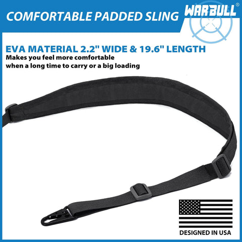 Two Point Rifle Sling With Quick Detach Swivels And HK Hook Soft Shoulder Pad Tactical Gun Sling For Rifle Shotgun And Crossbow Perfect For Hunting Outdoor Sports Grab And Go Hands Free Carry