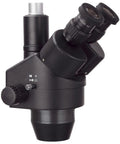 Black 7X To 45X Trinocular Zoom Stereo Microscope Head With Dope Continuous Zoom And Ultra Widefield Optics For Crystal Clear Stereo Images Ideal For Lab Work Classroom Lessons And Home Hobby Microscopy, side view