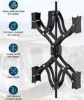 X Shape Wheel Chocks Stabilizer XL for travel trailers campers and trucks double sets with drill adjust locked RV tire stabilizers
