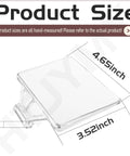 Product size dimensions for 2 Pack Tough As Nails Bench Grinder Eyeshield Type 2 Safety Shield Replacement Cover for DW758.