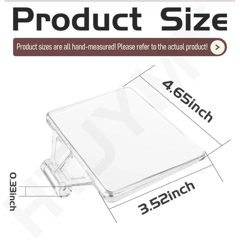 Product size dimensions for 2 Pack Tough As Nails Bench Grinder Eyeshield Type 2 Safety Shield Replacement Cover for DW758.