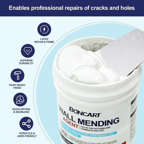 8.6oz Drywall Patch Repair Kit All In One Tool Set With Scrapers Sandpaper Texture Sponge Gloves And Putty Knife For Fast Wall Hole Repair Ideal For DIY Projects And Professional Contractors