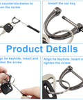 Durable U Shape D Ring Screws Set For DIY Leather Strap Craft And Purse Replacement With Included Screwdriver Easy Install