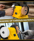 Grinding various materials with Smooth Operator Mini Belt Sander And Precision Polishing Tool for Wood and Metal Crafting.