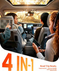 Interior of a car showing the Rolling With A Heavy Duty 120W Car Charger That Keeps All Your Gadgets Juiced With Blazing Fast Power Through Four Usb Ports Compatible With Every Standard Cigarette Lighter Outlet In Any 12 24 Volt Ride.