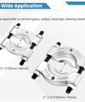 14 Piece Bearing Separator Puller Set 2 Inch And 3 Inch Heavy Duty 5 Ton Bearing Puller Kit for automotive and industrial gears and pulleys removal