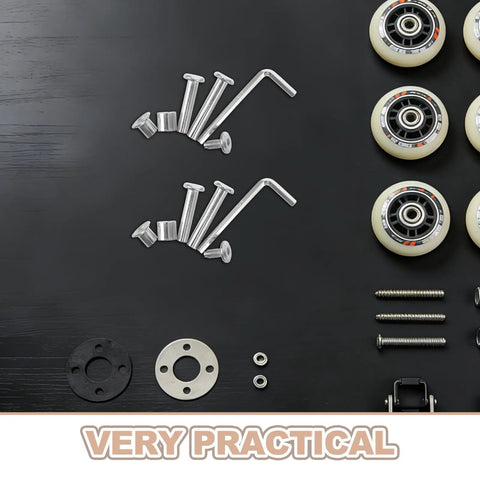 Inline Skate Axle Replacement Screws 6mm And 6.3mm Silver Alloy Bolts on quad skate wheels and parts