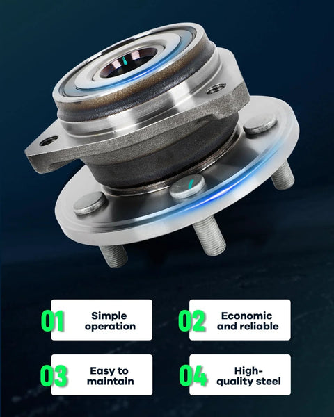 Two Pack Heavy Duty Front Wheel Hub Bearing Replacement Kit Fits 1990 Through 1998 Jeep Cherokee 1990 Through 1992