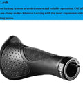 Ergonomic Anatomic Handlebar Grip With Triple Density Comfort Bar End Extensions Anti Slip Texture Shock Absorbing CNC G2 Lock