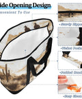 Western Desert Cowboy Style Insulated Cooler Bag With Large Compartment Reusable Thermal Tote for shopping and travel details