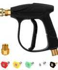 High Pressure Washer Gun For Cars And Power Washers, 4350 PSI Beast Mode Ready, Includes 5 Nozzles And M22 Brass Coupler