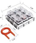 Nine Key Cherry MX Switch Tester For Mechanical Keyboards With Nine Distinct Switches Offering The Same Feel As Real Cherry MX