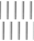 10 Pack Stainless Steel Shelf Dowel Pins 4x30mm Chamfered Ends For Easy Install Bunk Beds Cabinets And Shelves Smooth Silver Metal Pegs