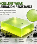 Built Tough Polyurethane Block, 80mm X 80mm X 35mm Thick Square Urethane Stock, highlighted for wear and abrasion resistance.