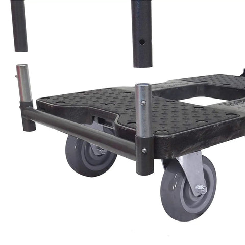 Heavy Duty Panel Cart Dolly With Black Steel Frame And Grip Grabbing 6 Inch Swivel Casters Hassle Free Moving Gear For Contractors And Movers Optional E Strap Safety Lanyard Included