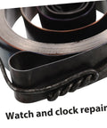 Close-up of steel spring in Vintage Mechanical Alarm Clock Repair Kit With Steel Spring Drill Press Quill Pro Grade Clock Components