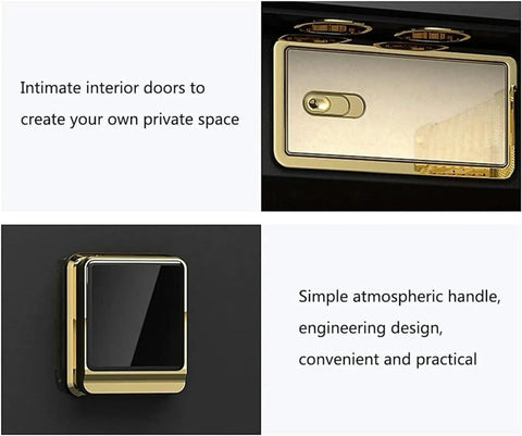 Digital Home Safe With Alarm and Password Lock interior door and handle design; sleek and practical